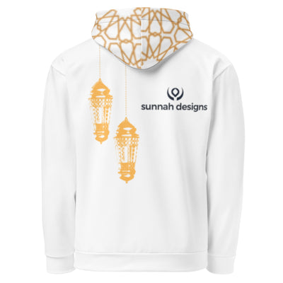 Celebrate the spirit of Ramadan in style with our Ramadan Lanterns Hoodie. Featuring a minimalist design of two elegant lanterns hanging gracefully, this hoodie captures the warmth and serenity of the holy month. Made from soft, premium fabric, it’s perfect for cozy nights, prayer gatherings, or casual wear during Ramadan. A subtle, meaningful design that brings both comfort and reflection to your everyday wardrobe.
