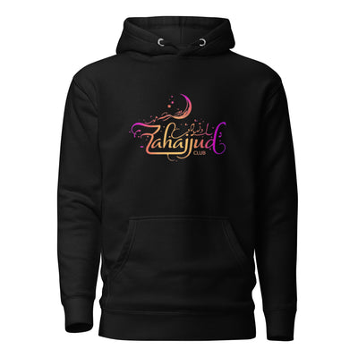 Stylish yet meaningful, the “Tahajjud Club” design is playful on the surface, but deeply rooted in devotion. It’s a reminder that the real elevation doesn’t happen in crowds, but in the stillness of the night. Whether you’re already consistent or striving to be, this hoodie is a gentle motivation to keep showing up.
