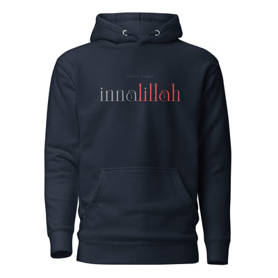 Simple, powerful, and deeply meaningful. The “Inna Lillāh” Hoodie is a quiet reminder of one of the most grounding truths in Islam: we belong to Allah. Designed with a clean, minimalist aesthetic, this hoodie carries a message of humility, patience, and remembrance — without needing excess words or explanation.