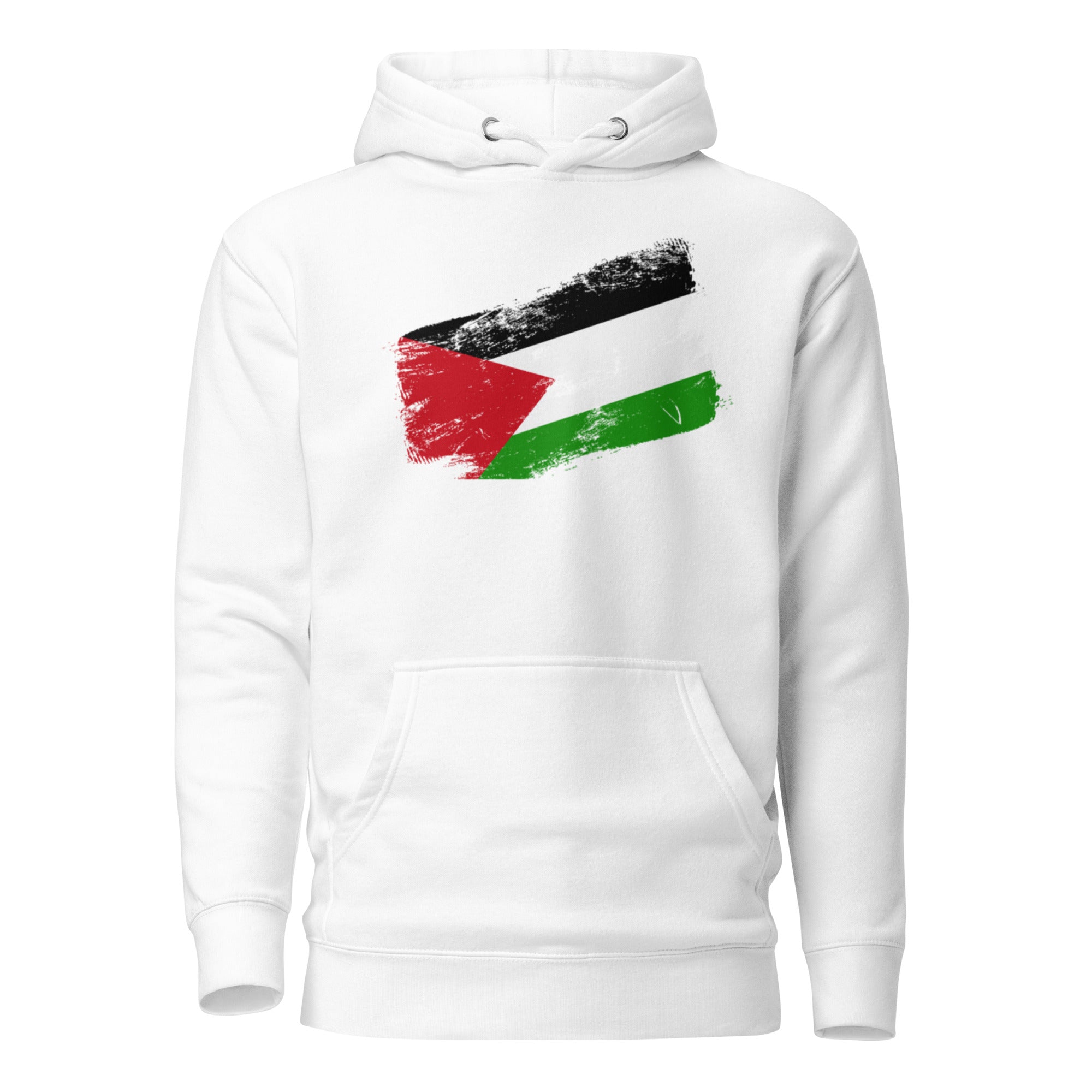 Wear your solidarity with pride.
This hoodie features a clean, bold representation of the Palestine flag, symbolizing resilience, identity, and unwavering hope. Designed for those who want their clothing to speak with purpose, it blends meaningful expression with modern streetwear style.

Made from soft, premium fabric, it offers all-day comfort — whether you're at a rally, campus, the gym, or simply out and about. 