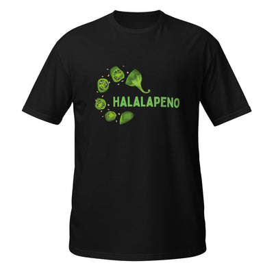 Halalapeno Tee Black - Funny Halal T-Shirt | Sunnah Designs