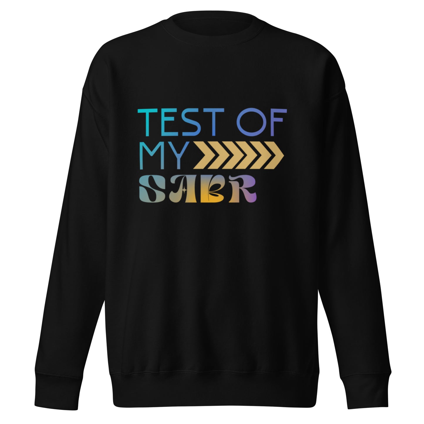 Test of Sabr (Men) T-SHIRT Black Size S